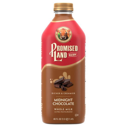 Promised Land Dairy Whole Milk, Midnight Chocolate