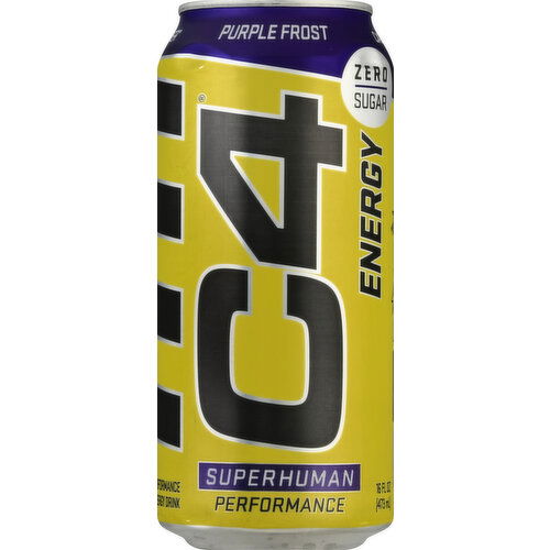 C4 Performance Energy Drink, Purple Frost, Energy