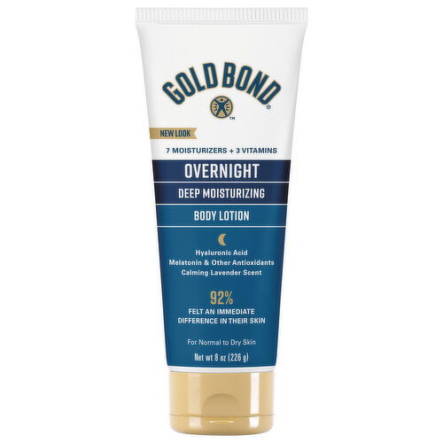 Gold Bond Body Lotion, Deep Moisturizing, Overnight