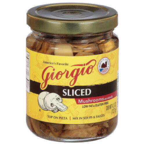 Giorgio Mushrooms, Sliced