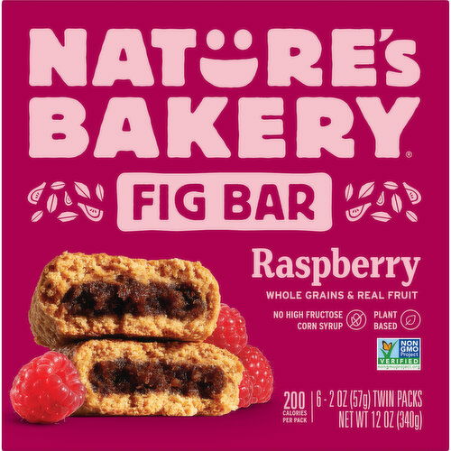 Nature's Bakery Raspberry Fig Bar Twin Packs - 6 Each