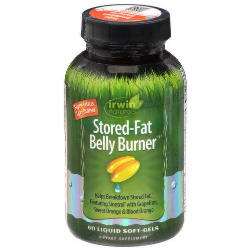 Irwin Naturals Stored-Fat Liquid Soft-Gels Grapefruit Sweet Orange & Blood Orange Belly Burner - 60 Each