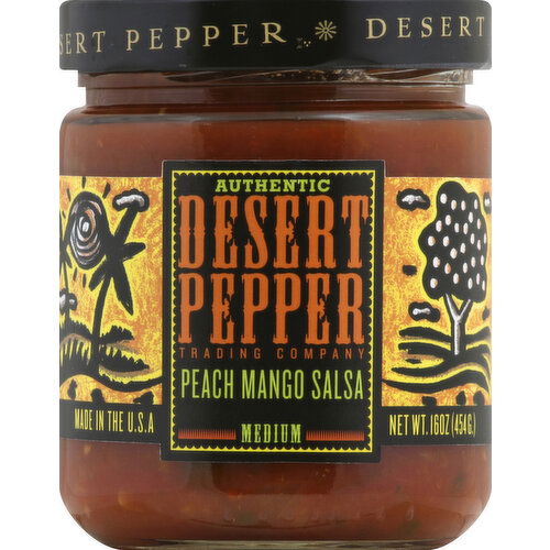 Desert Pepper Salsa, Peach Mango, Medium Hot