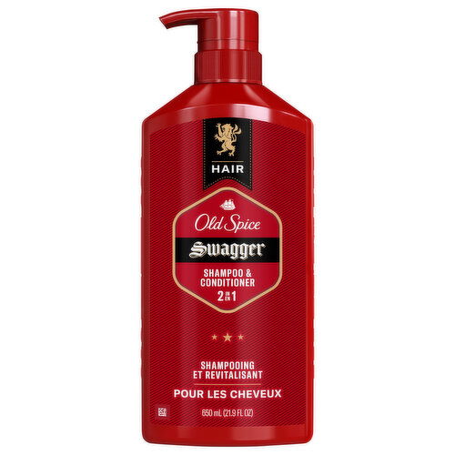 Old Spice Hair 2 in 1 Shampoo & Conditioner - 21.9 Fluid Ounce