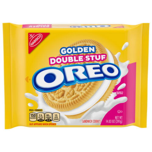 OREO Double Stuf Golden Sandwich Cookies