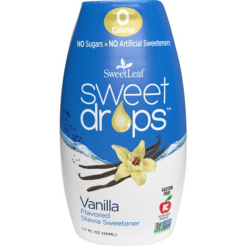 SweetLeaf Stevia Sweetener, Vanilla Flavored