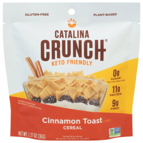 Catalina Crunch Cereal, Keto Friendly, Cinnamon Toast Flavored