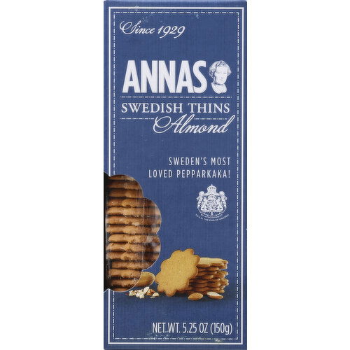 Annas Swedish Thins, Almond