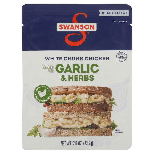 Swanson White Chunk Chicken, Garlic & Herbs