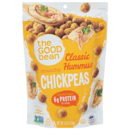 The Good Bean Chickpeas, Classic Hummus, Crunchy