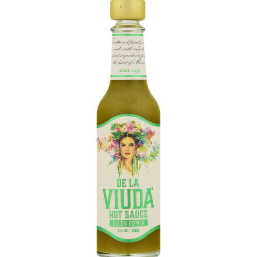 De La Viuda Hot Sauce, Green Pepper