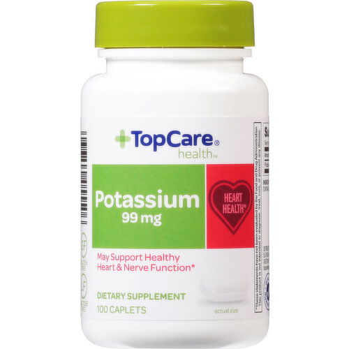 TopCare Potassium, 99 mg, Caplets