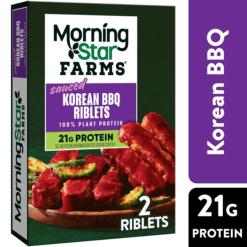 MorningStar Farms Vegan Sauced Riblets, Korean BBQ