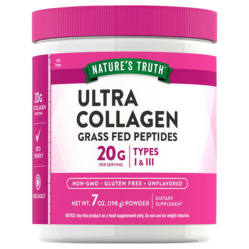 Nature's Truth Ultra Collagen, 20 g, Powder