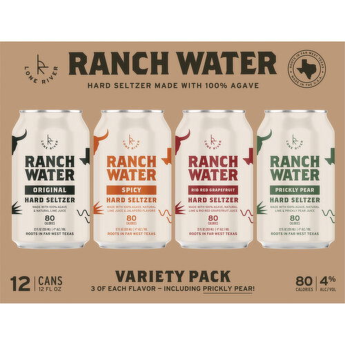 Ranch Water Hard Seltzer, Variety Pack