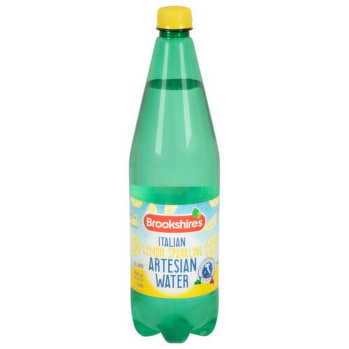 Brookshire's Artesian Water, Italian, Lemon Sparkling