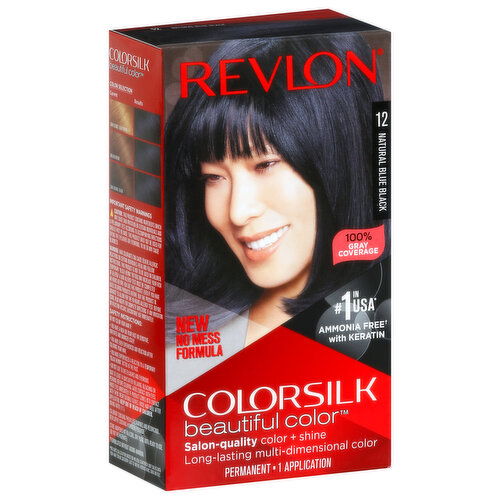 Revlon Permanent Hair Color, Natural Blue Black 12