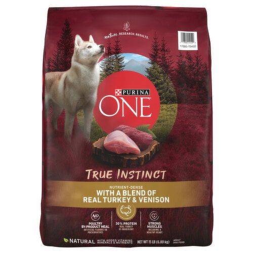 Purina One Dog Food Natural with a Blend of Real Turkey Venison Adult Super 1 Foods