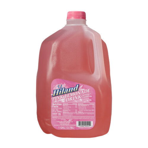 Hiland Pink Lemonade Drink, Gallon, 128 Fl Oz - 128 Fluid Ounce