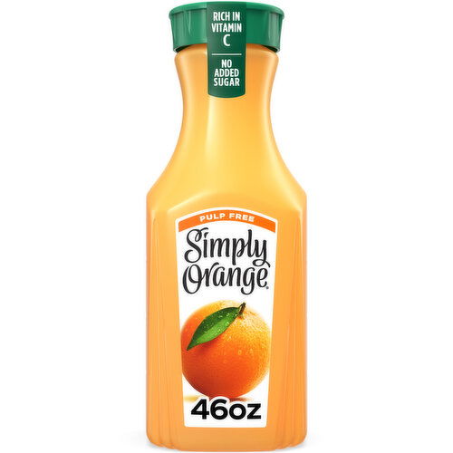Simply Orange Pulp Free Orange Juice - 46 Fluid Ounce