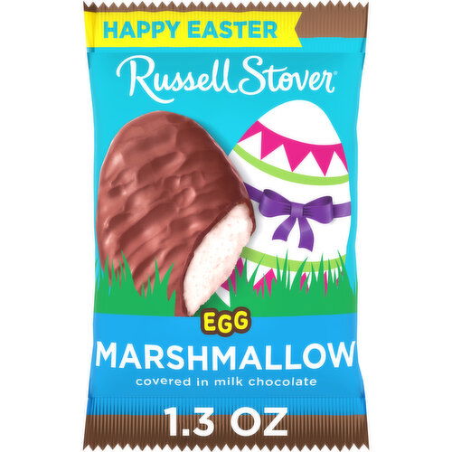 Russell Stover Marshmallow Milk Chocolate Candy Easter Egg