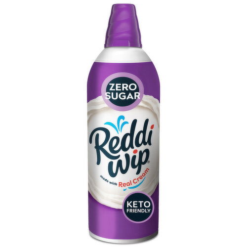 Reddi Wip Zero Sugar Keto Friendly Gluten Free Whipped Topping - 6.5 Ounce