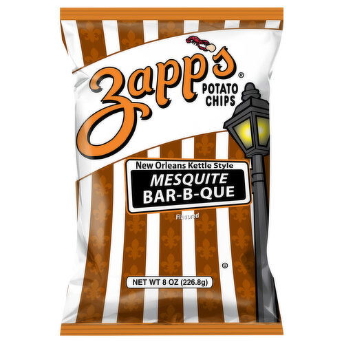 Zapp's Potato Chips, New Orleans Kettle Style, Mesquite Bar-B-Que