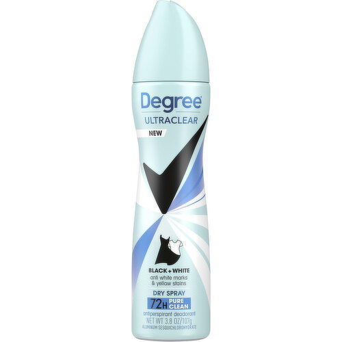 Degree Antiperspirant/Deodorant, Black + White, Dry Spray