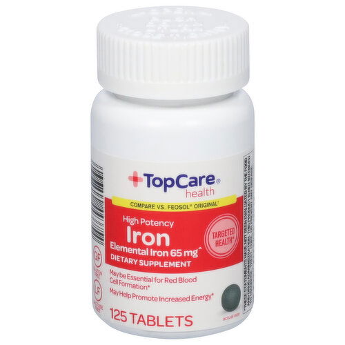 TopCare Iron, High Potency, 65 mg, Tablets