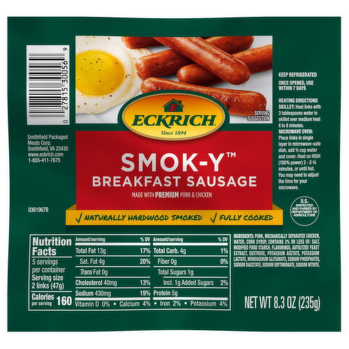 Eckrich Smok-Y Original Breakfast Sausage Links