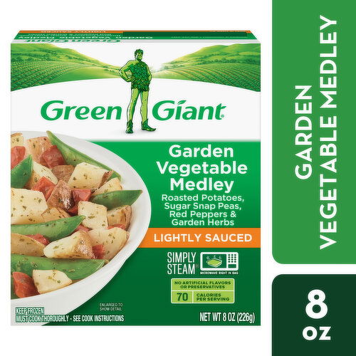 Green Giant Garden Vegetable Medley, Lightly Sauced - 8 Ounce