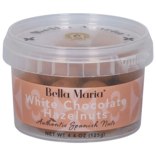 Bella Maria Hazelnuts, White Chocolate