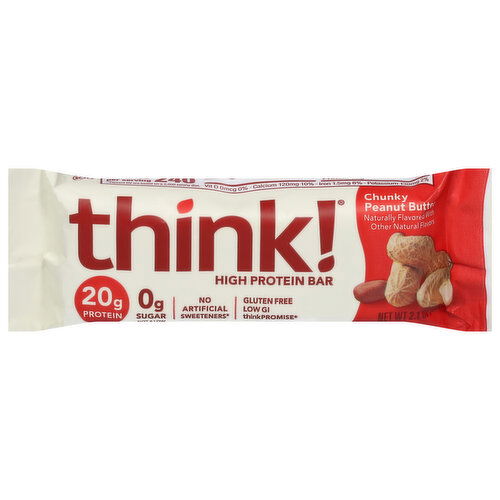 Think! High Protein Bar, Chunky Peanut Butter