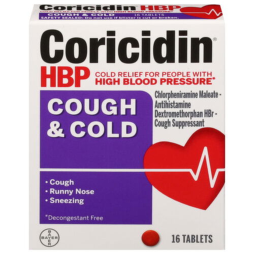 Coricidin Cough & Cold, Tablets