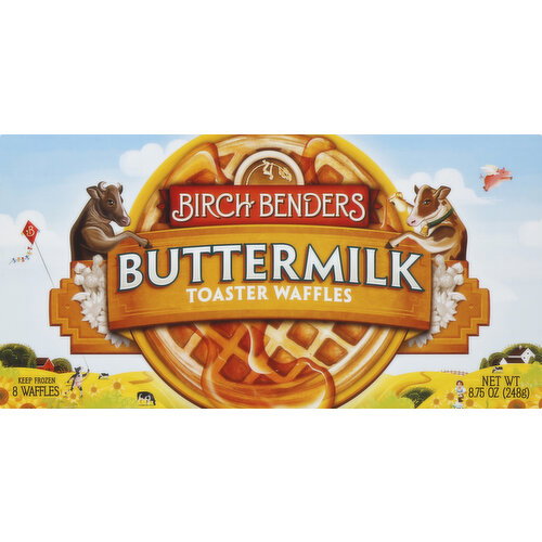Birch Benders Toaster Waffles, Butter Milk Image 1 of 3