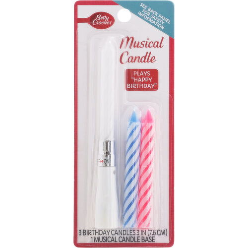 Betty Crocker Musical Candle - 1 Each