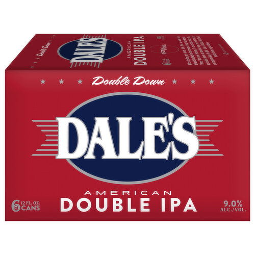 Dale's American Double IPA Double Down Beer - 6 Each