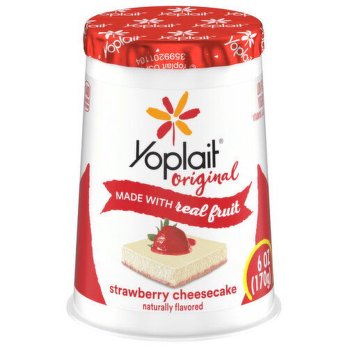 Yoplait Yogurt, Low Fat, Strawberry Cheesecake