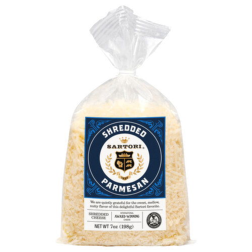 Sartori Shredded Cheese, Parmesan