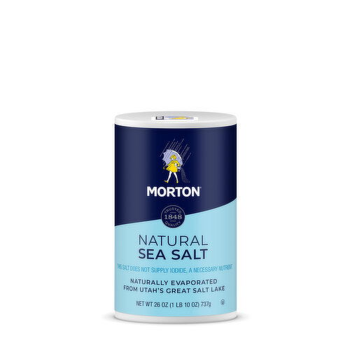 Morton Natural Sea Salt - 26 Ounce