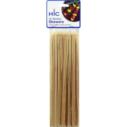 Harold Import Skewers, Bamboo, 10 Inch