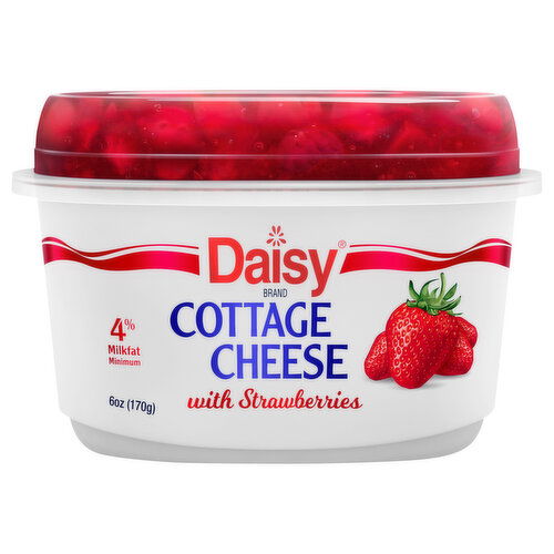 Daisy Cottage Cheese, with Strawberries, 4% Milkfat Minimum