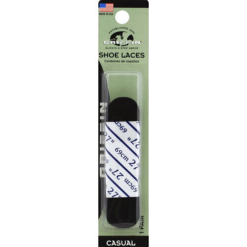 Griffin Shoe Laces, Casual, 72 Inch