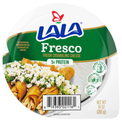 Lala Crumbling Cheese, Fresco, Fresh