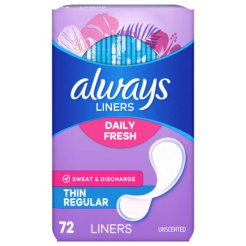 Always Liners, Thin Regular, Unscented