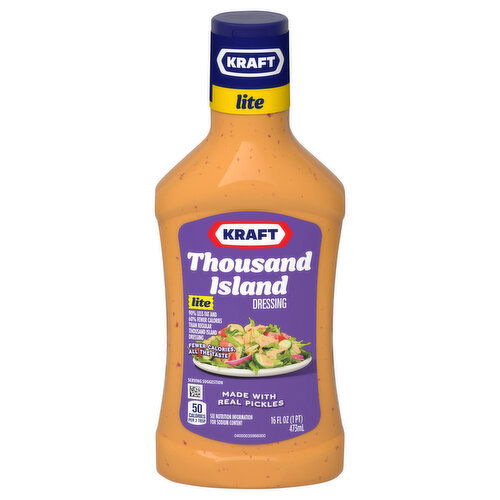 Kraft Dressing, Thousand Island, Lite