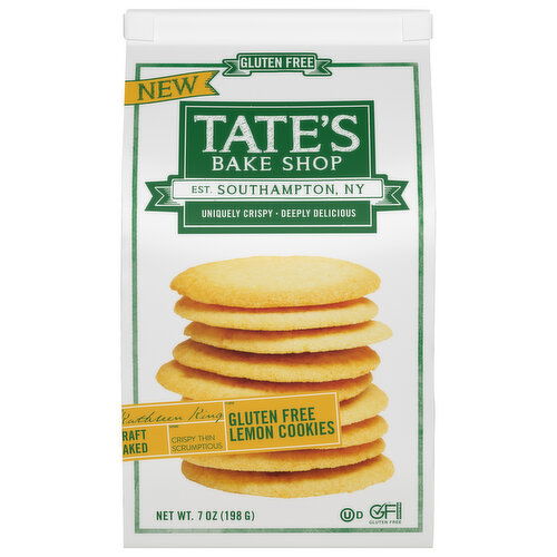 Tate's Bake Shop Tate's Bake Shop Gluten Free Lemon Cookies, Gluten Free Cookies, 7 oz