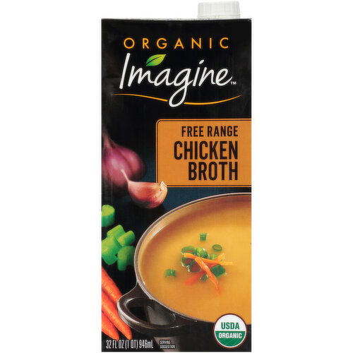 Imagine Organic Free Range Chicken Broth - 32 Fluid Ounce