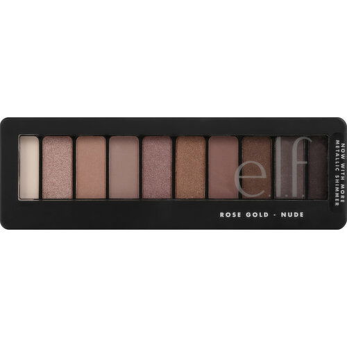 e.l.f. Eyeshadow Palette, Nude, Rose Gold 83277