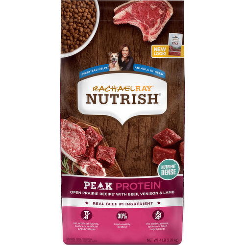 Rachael Ray Food for Dogs, Peak Protein